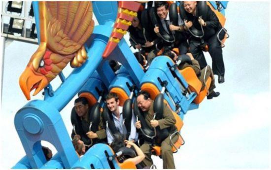 Kim Jong Un in roller coaster ride with British Diplomat 