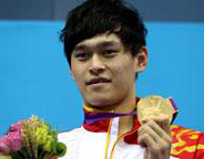 Sun Yang wins gold in record time