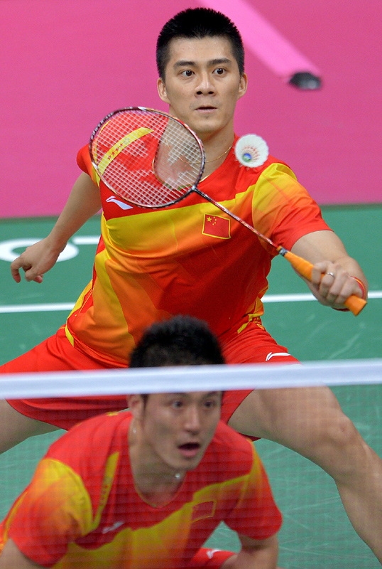 Olympia 1.OS Gold 2012 Foto signiert CHN Cai YUN Fu HAIFENG Badminton 