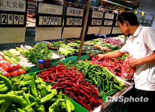 China's consumer prices increased 1.8 percent in July year on year, the slowest pace since February 2010.