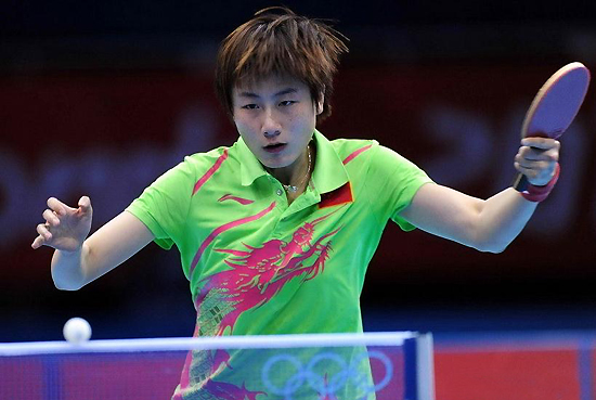 Ding Ning in women's singles table tennis, one of the 'top 10 controversial calls at London Olympics' by China.org.cn.
