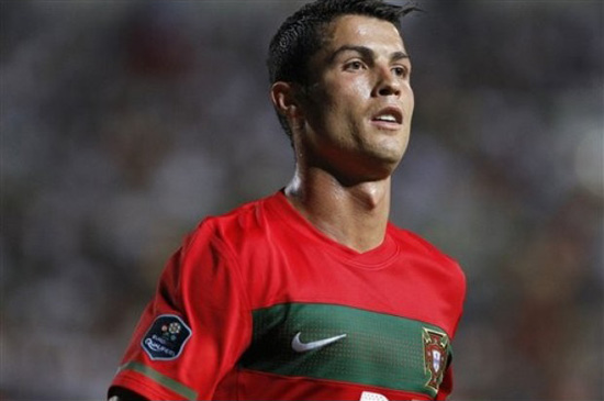 Christiano Ronaldo,one of the 'Top 10 world's social networking superstars'.