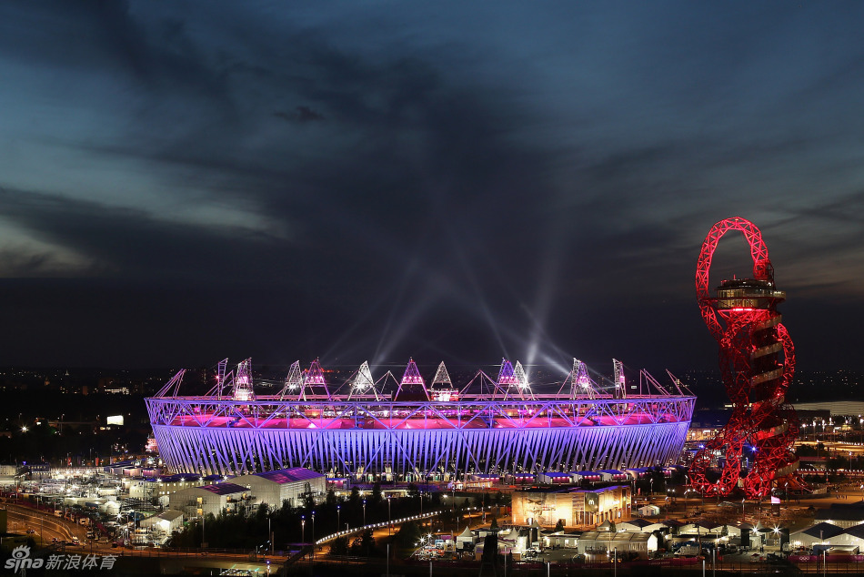 Spectacular view of closing ceremony. 