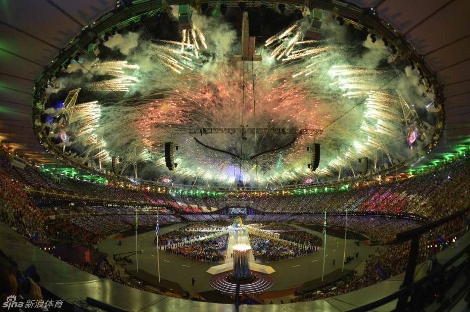 Spectacular view of closing ceremony