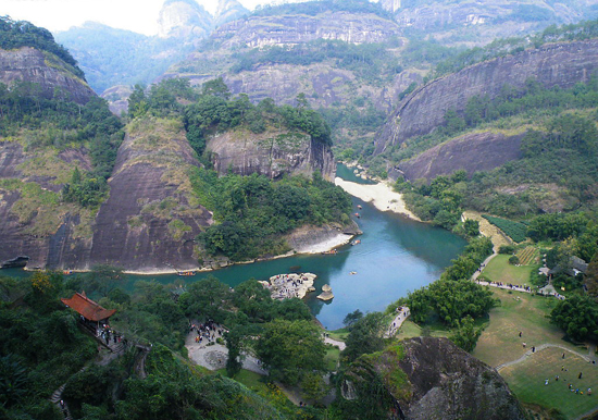 Mount Wuyi, one of the 'top 10 attractions in Fujian, China' by China.org.cn.