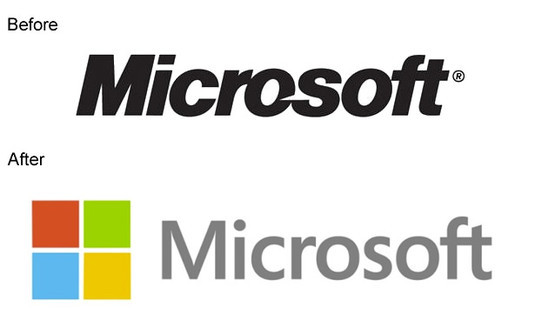 Microsoft on Thursday unveiled a new corporate logo, the software giant's first such facelift in 25 years. [File Photo]