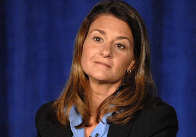 Forbes magazine ranks Melinda Gates, co-chair of the Bill & Melinda Gates Foundation and wife of Microsoft Corp co-founder Bill Gates, as the fouth most powerful woman in the world. 