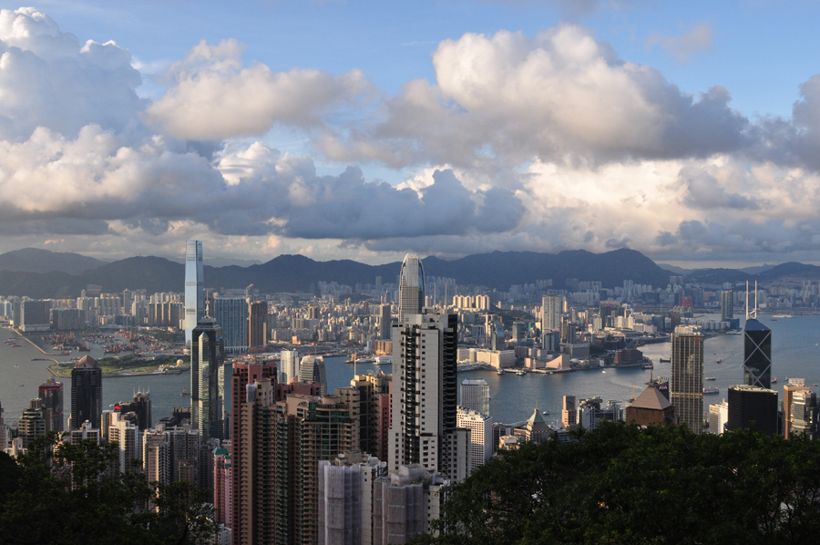 Known as one of the Hong Kong's most conspicuous landmark, The Peak is the best place to enjoy the colorful night scene of the surrounding city skyline, the famous Victoria Bay, towering skyscrapers and peaceful green hillsides.