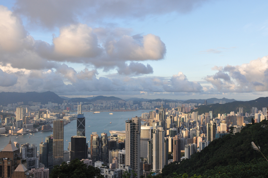 Known as one of the Hong Kong's most conspicuous landmark, The Peak is the best place to enjoy the colorful night scene of the surrounding city skyline, the famous Victoria Bay, towering skyscrapers and peaceful green hillsides.