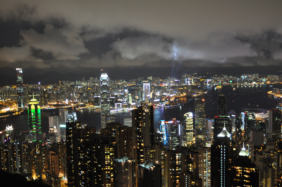 Known as one of the Hong Kong's most conspicuous landmark, The Peak is the best place to enjoy the colorful night scene of the surrounding city skyline, the famous Victoria Bay, towering skyscrapers and peaceful green hillsides.