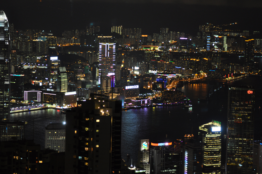 Known as one of the Hong Kong's most conspicuous landmark, The Peak is the best place to enjoy the colorful night scene of the surrounding city skyline, the famous Victoria Bay, towering skyscrapers and peaceful green hillsides.