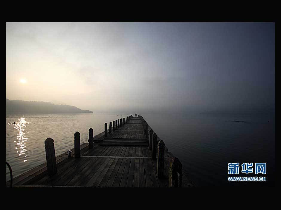 The scenery of Riyuetan Pool in Taiwan, China [Photo/Xinhua]