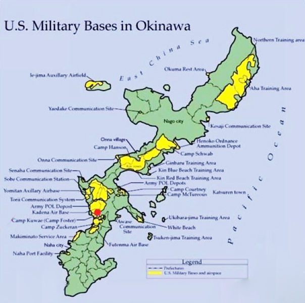 Japan Map Okinawa Military Bases Hell s Own Cesspool Okinawa In