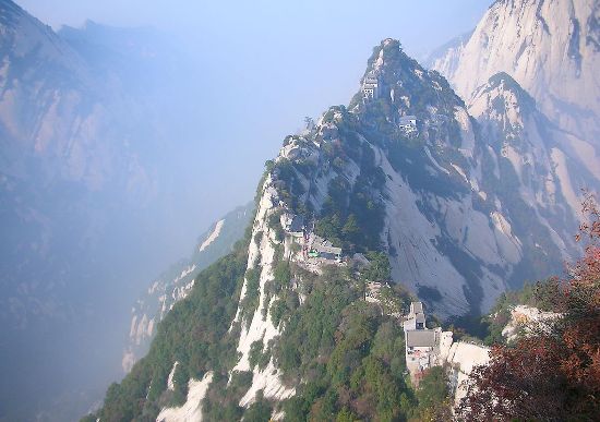 Mount Hua, one of the 'Top 10 attractions in Shaanxi, China' by China.org.cn