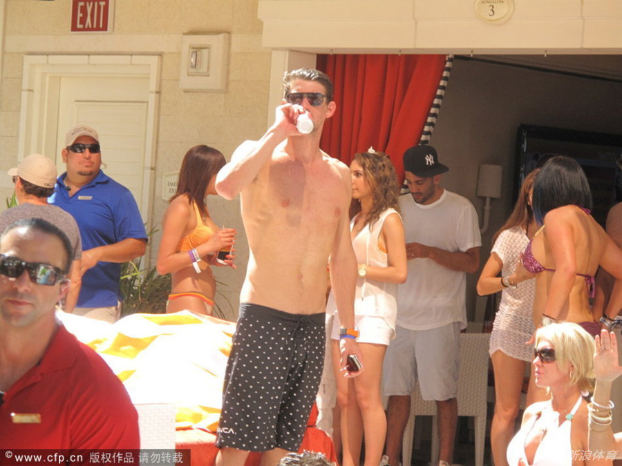 Michael Phelps marked the end of his competitive swim career with a wild pool party in Las Vegas on Sept. 2, 2012.