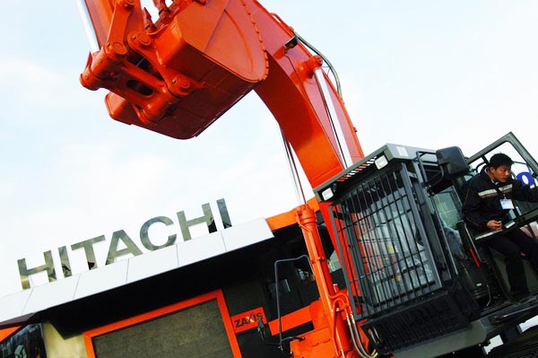 Hitachi Construction Machinery Co gets 16 percent of its sales from China. [Photo/China Daily via Agencies]