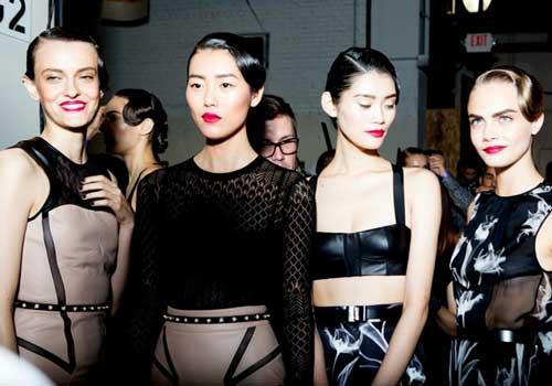 For Spring 2013, Wu whipped up a kinky collection in leather and lace.