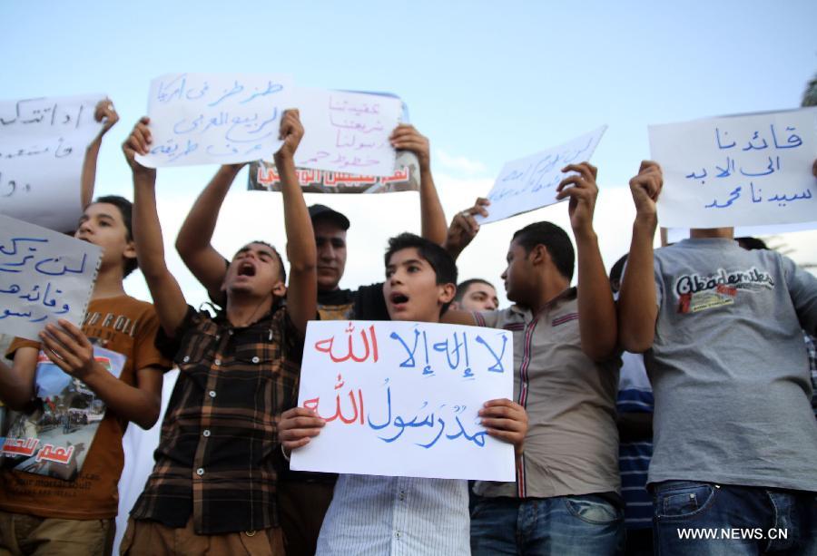 Muslims in Arab countries protest against U.S. anti-Islam movie