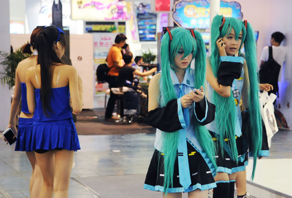 Many young Chinese are impressed by Japanese pop culture, such as animations and movies.[Photo/China Daily]