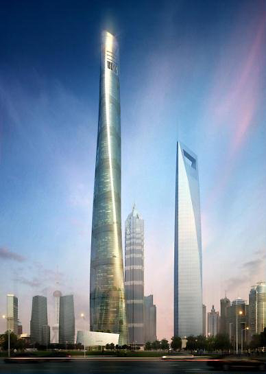 Shanghai Tower, one of the 'top 10 over-priced buildings in China' by China.org.cn.
