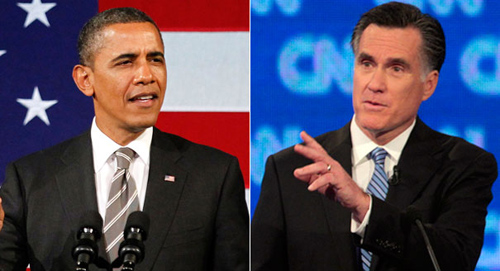 Obama (L) VS. Romney [Photo/agencies] 
