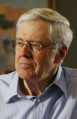 Charles Koch,one of the 'Top 10 richest people in America of 2012'.