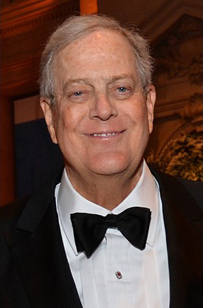 David Koch,one of the 'Top 10 richest people in America of 2012'.