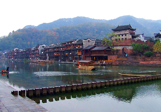 Fenghuang Ancient Town, one of the 'top 10 attractions in Hunan, China' by China.org.cn.