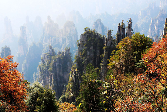 Wulingyuan Scenic and Historic Interest Area, one of the 'top 10 attractions in Hunan, China' by China.org.cn.