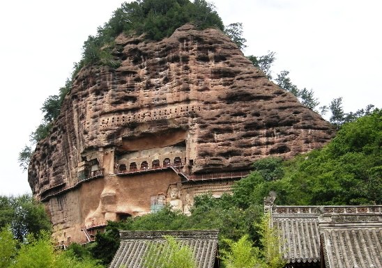 Maiji Mountain, one of the 'Top 10 attractions in Gansu, China' by China.org.cn