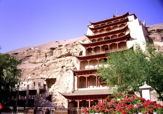 Mogao Grottoes, one of the 'Top 10 attractions in Gansu, China' by China.org.cn