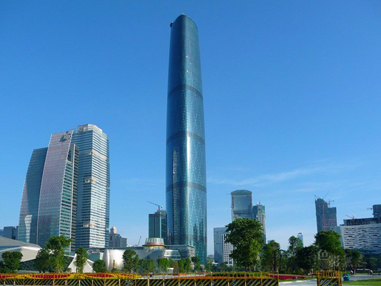 Guangzhou,one of the 'Top 10 skyscraper cities in China 2012'by China.org.cn.