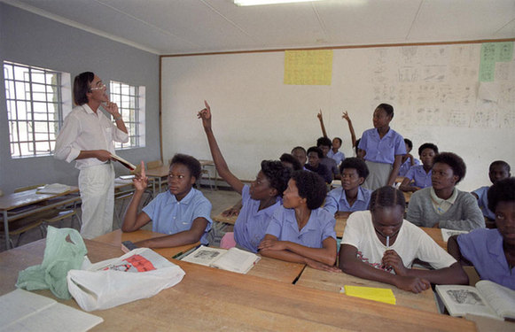 Secondary education. [UN Photo/Eskinder Debebe]