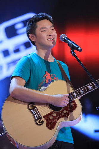  a contestant in 'The Voice of China'[File photo]