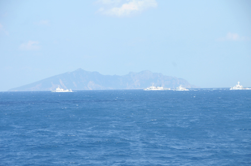 The patrol team -- composed of Haijian 50, Haijian 15, Haijian 26 and Haijian 27 -- are carrying out normal rights-safeguarding activities around the Diaoyu Islands, according to the State Oceanic Administration. 