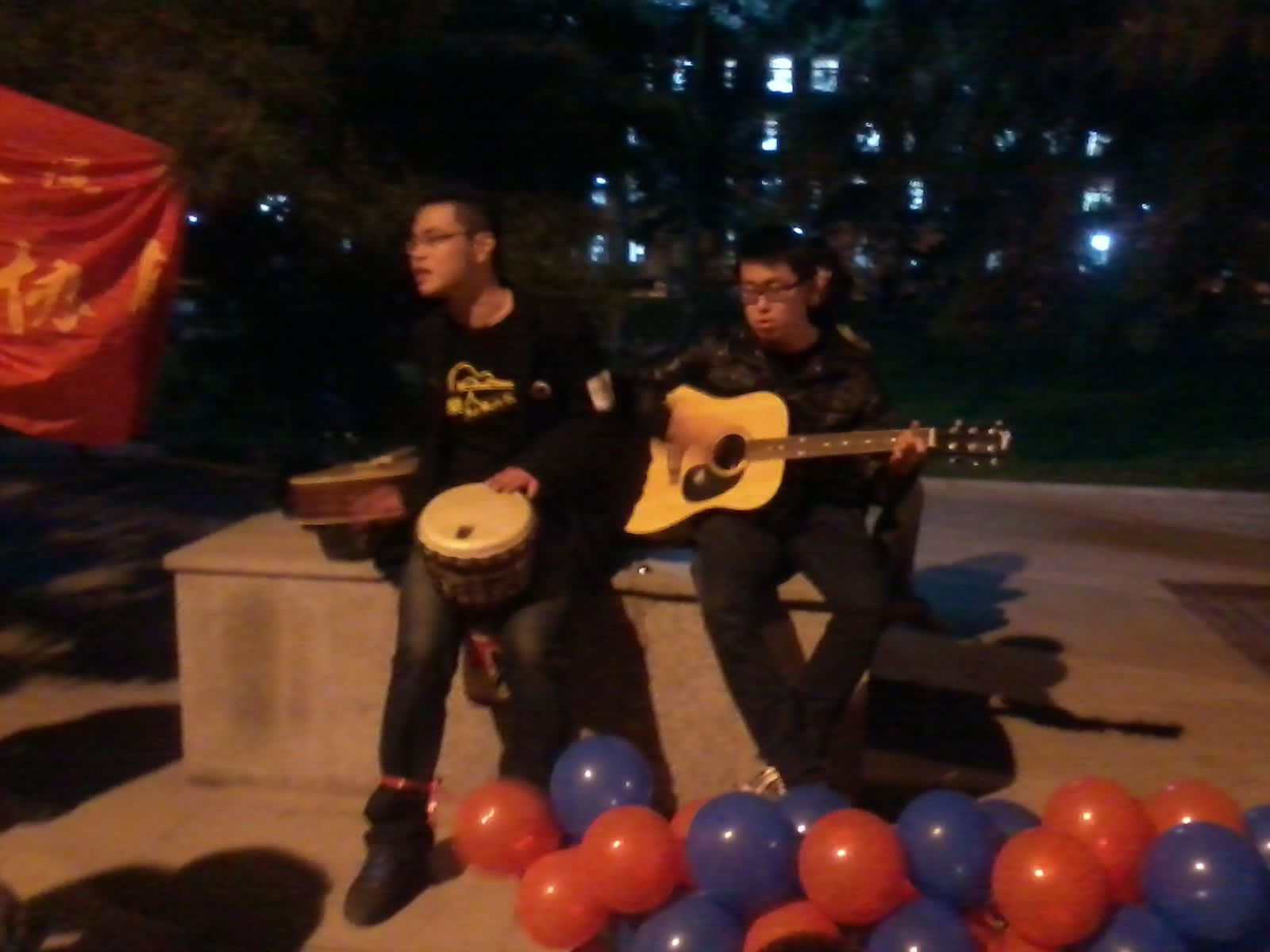 Remin University’s Friday night ‘Guitar Corner’ gives students a chance to reinvent themselves through songs.