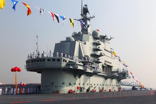 China's first aircraft carrier, the Liaoning, is delivered and commissioned to the PLA Navy at a ceremony at a naval base in Dalian, Liaoning Province, on September 25 [Beijing Review]