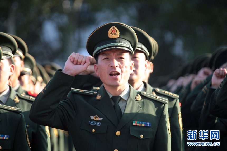 Beijing&apos;s armed police force holds a meeting on Oct. 29 to ensure maximum efforts in accomplishing the major task of ensuring public security during the 18th CPC National Congress. 