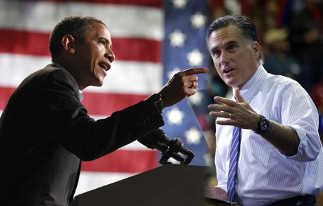 ama, Romney target swing states in final hours|