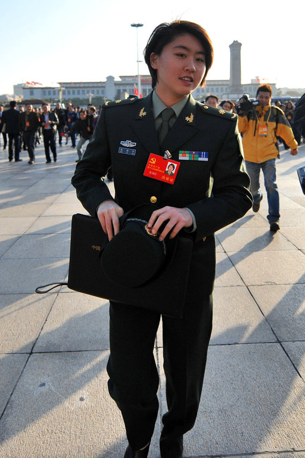 Party delegate Jiao Liuyang. [Xinhua]
