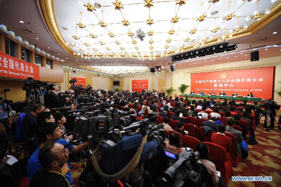 (CPC CONGRESS)CHINA-BEIJING-18TH CPC NATIONAL CONGRESS-PRESS CONFERENCE (CN) 