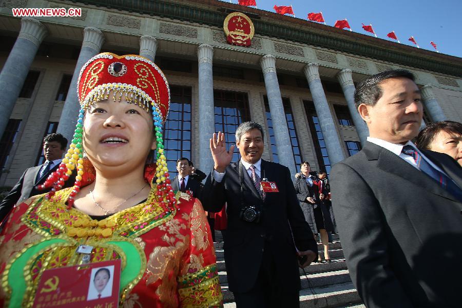 (CPC CONGRESS)CHINA-BEIJING-18TH CPC NATIONAL CONGRESS-CLOSING (CN)