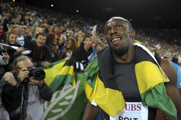 Usain Bolt,one of the 'Top 10 world's most valuable athlete brands in 2012'.