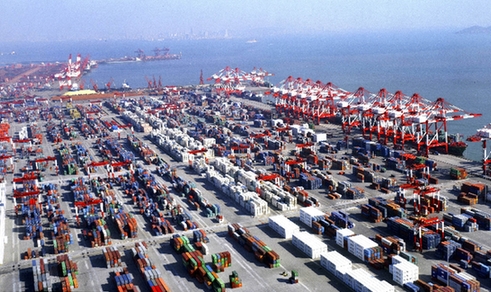 Qingdao bonded harbor area