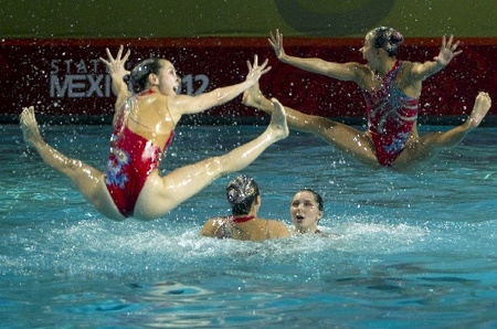 China won the FINA Synchronized Swimming World Trophy championship after sweeping all four gold medals at the event in Mexico City on Sunday.