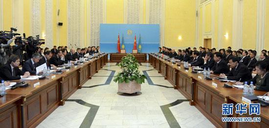 Visiting Chinese Vice Premier Wang Qishan and his Kazakh counterpart Kai'rat Kelim' betov made the pledge at the sixth China-Kazakhstan Cooperation Committee in Astana.