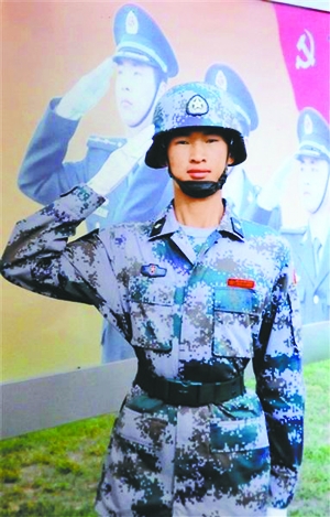 Gao Tiecheng, a young sergeant in the Beijing Garrison Command