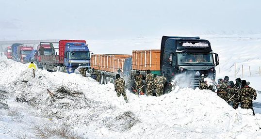 Cities battle against cold front