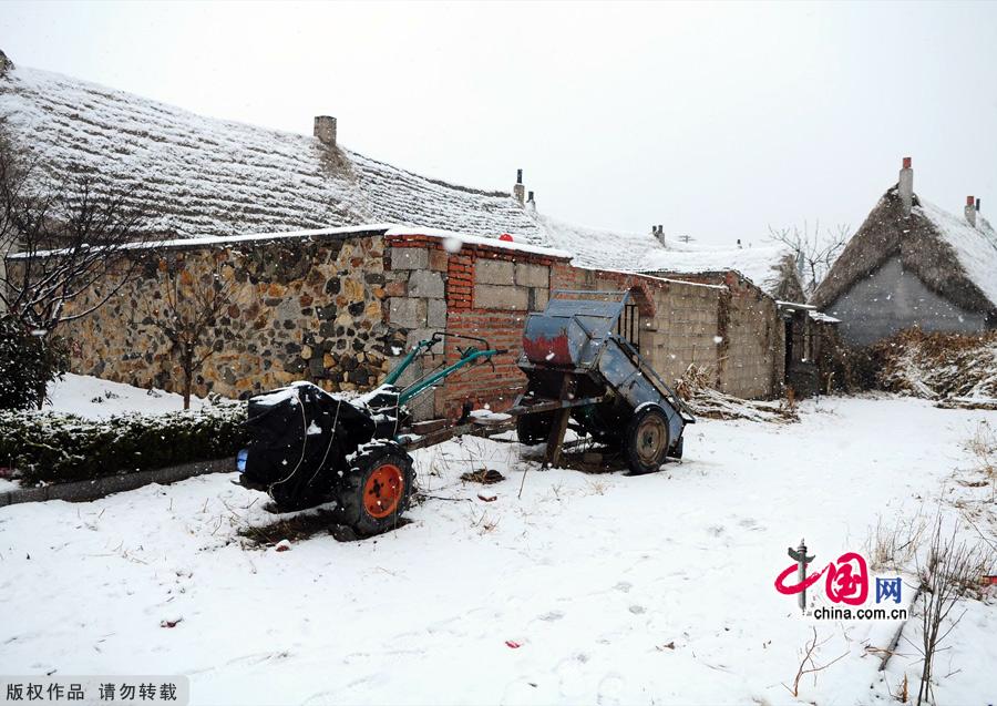 Photo taken on Jan. 4, 2012 shows the Yanduanjiao Village in Rongcheng Swan Lake in East China's Shandong province. Yandujiao Village is a paradise for the white swans that migrate here every December to April. [China.org.cn] 