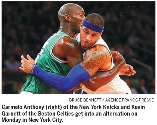 Celtics beat Knicks in fiery contest between Atlantic rivals